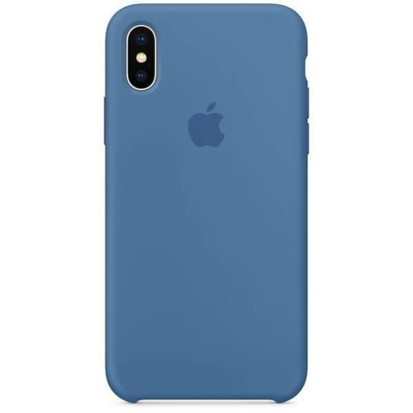 Apple Iphone X Silicone Case Denim Blue
